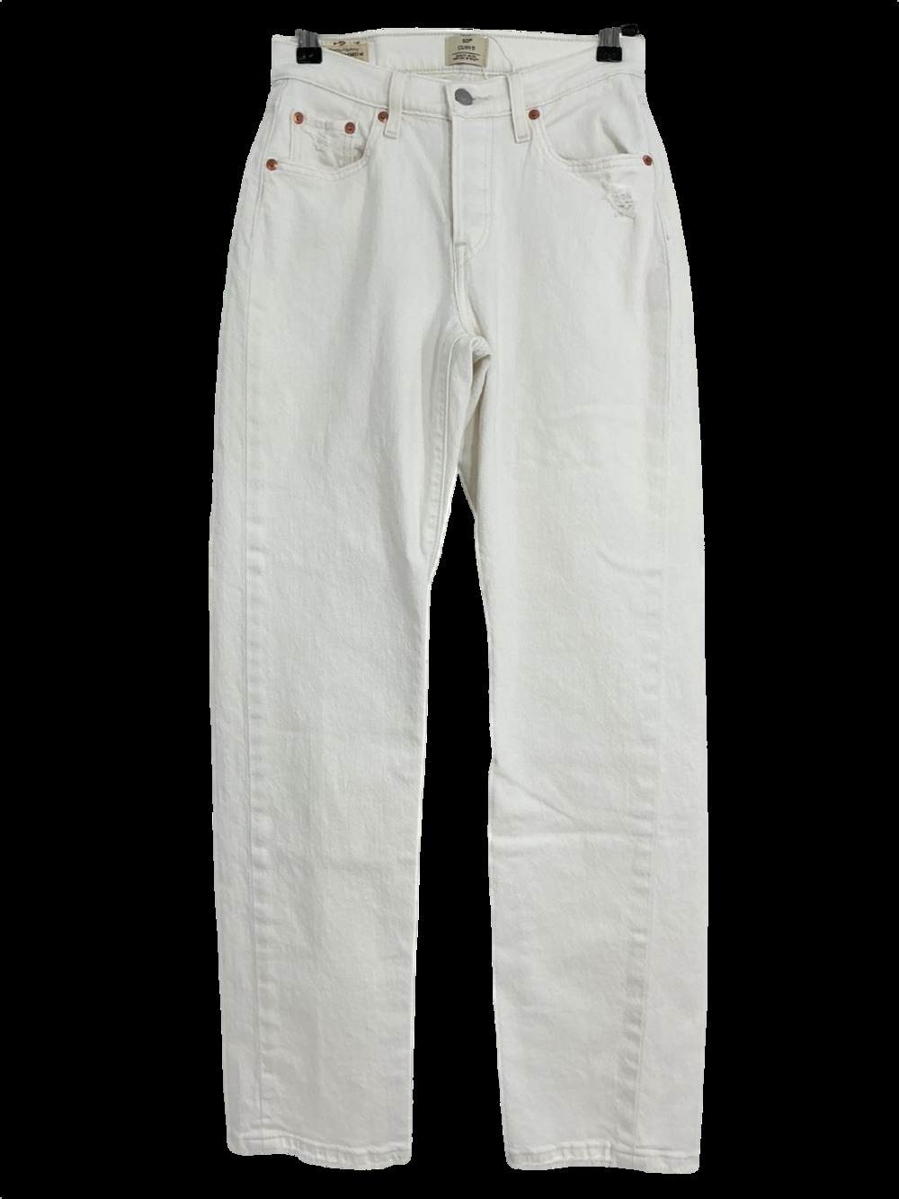 Levi's Premium White 501 Curve Denim Jeans Size W 26 / L 32